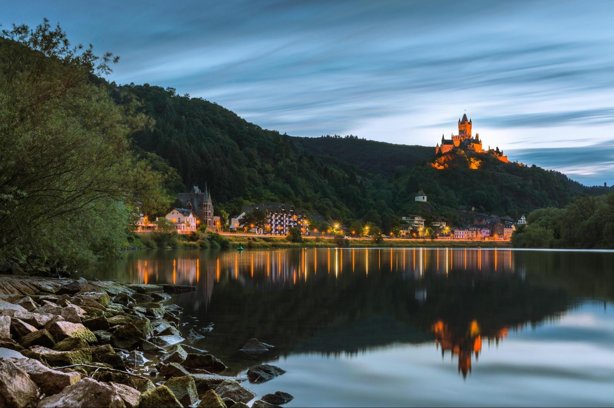 Cochem an der Mosel von Sehl aus gesehen